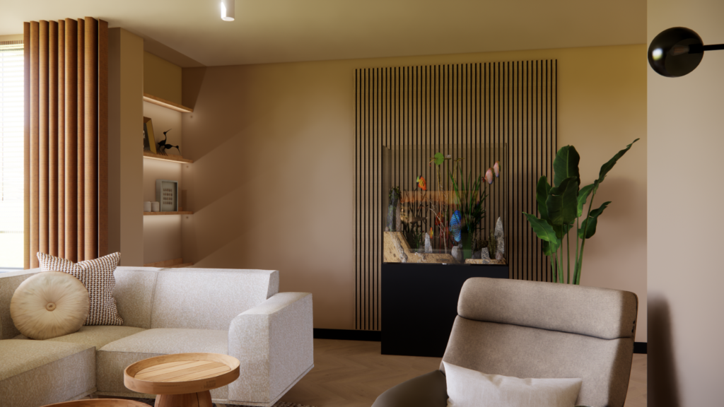 Interieurontwerp woonkamer Venray Philipsen Interieur