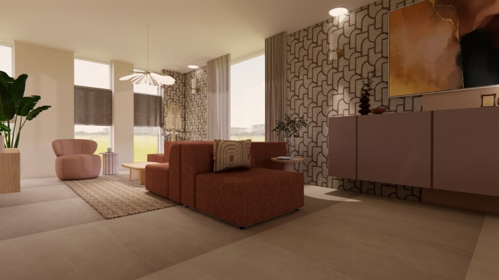Nieuwbouwwoning Overloon woonkamer ontwerp Philipsen Interieur